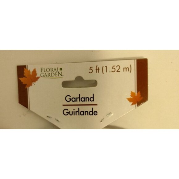 Maple Leaf Garland Thanksgiving Wreath Table Decorations Home Stairs Home 5 FT - Picture 4 of 4